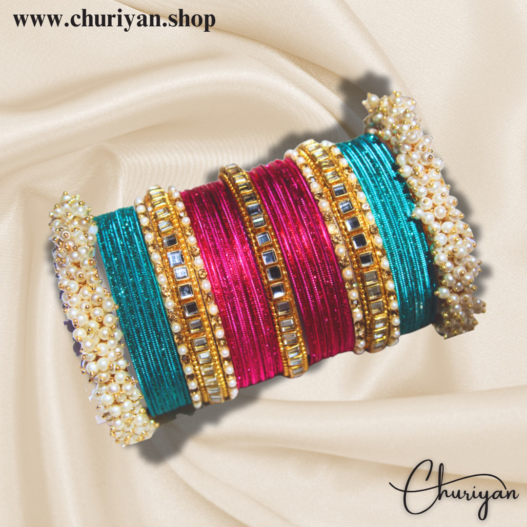 Designer Bangles set (two-coloured)