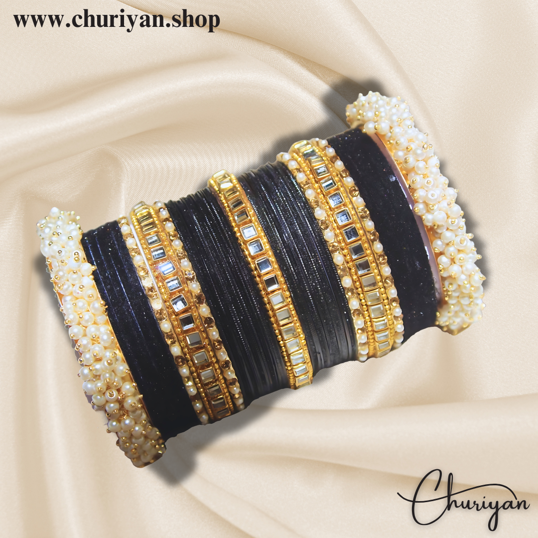 Black Designer Bangles set